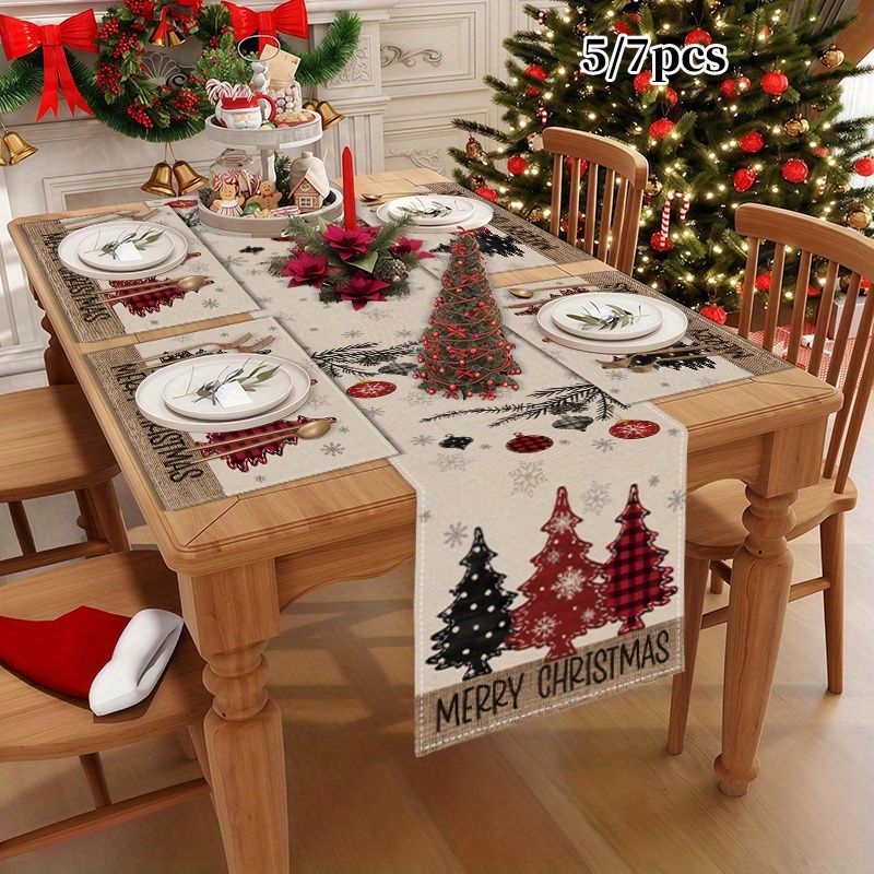 Christmas Table Runner - Amerykański Świąteczny Bieżnik na Stół i