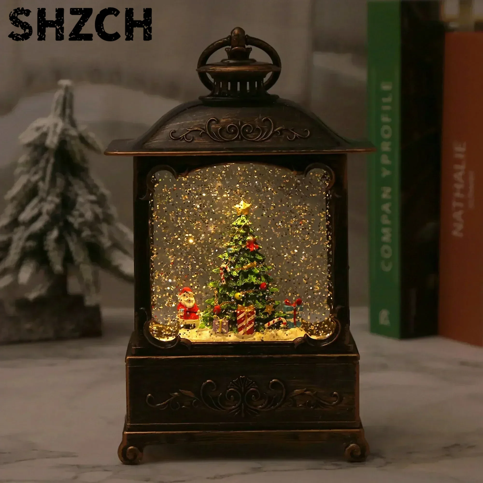 Snow Globe Musical - Świąteczna latarenka z kulką śnieżną, pozytywka