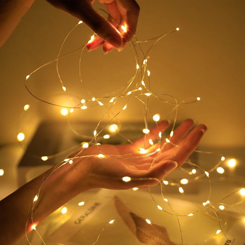 Led Fairy String Lights - Wróżki LED String Przycisk Bateria Światło