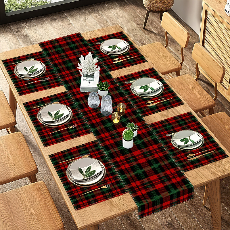 7-częściowy zestaw świątecznyc – Christmas Table Runner recenzja i cena