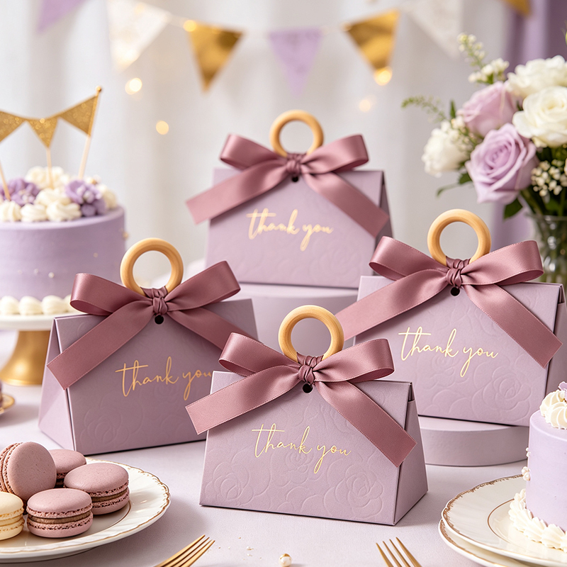 6/12 SZT. Eleganckie Drewniane – Ribbon Bow Gift recenzja i cena