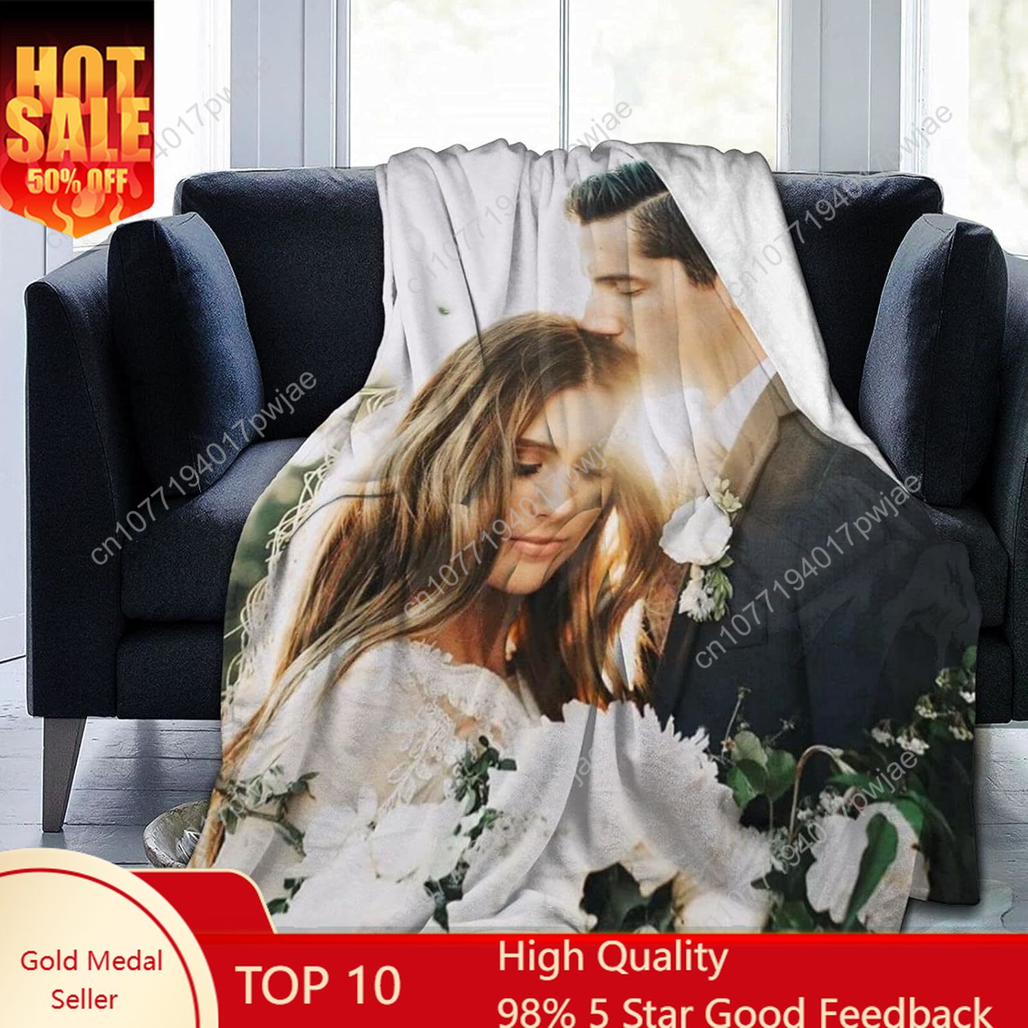 Koc z własnym nadrukiem zdjęć  – Christmas Throw Blanket recenzja i cena