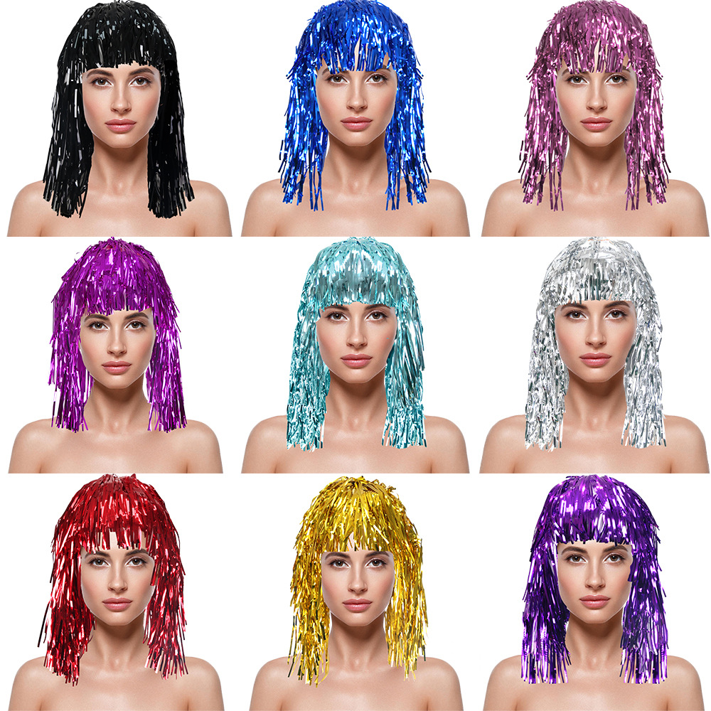 Peruka Cosplay Disco z Folią i – Tinsel Garland Decoration recenzja i cena