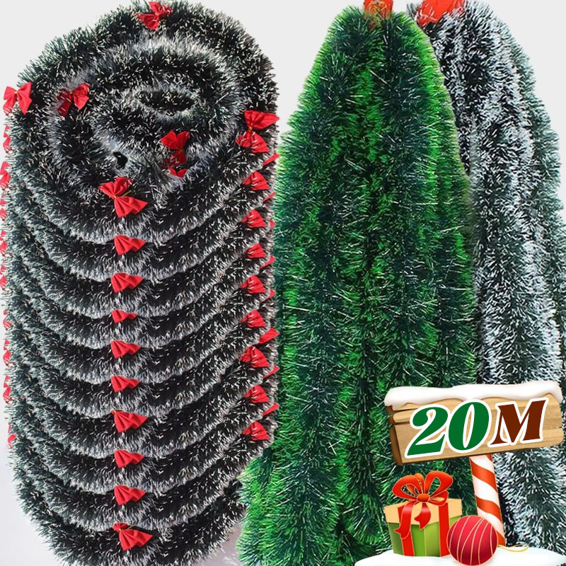 Wstążki choinkowe z brokatem,  – Tinsel Garland Decoration recenzja i cena