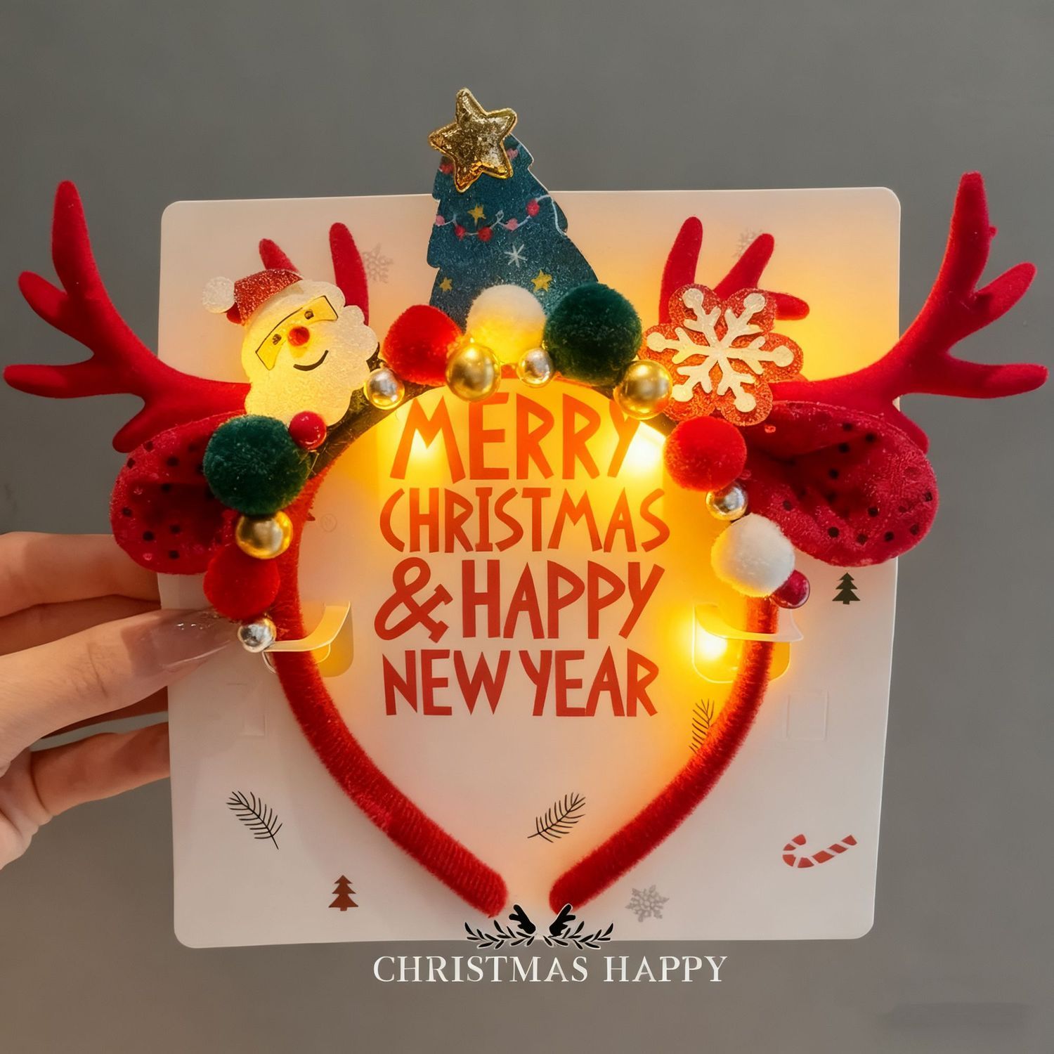 Opaska na głowę z reniferami ś – Reindeer Antlers Headband recenzja i cena
