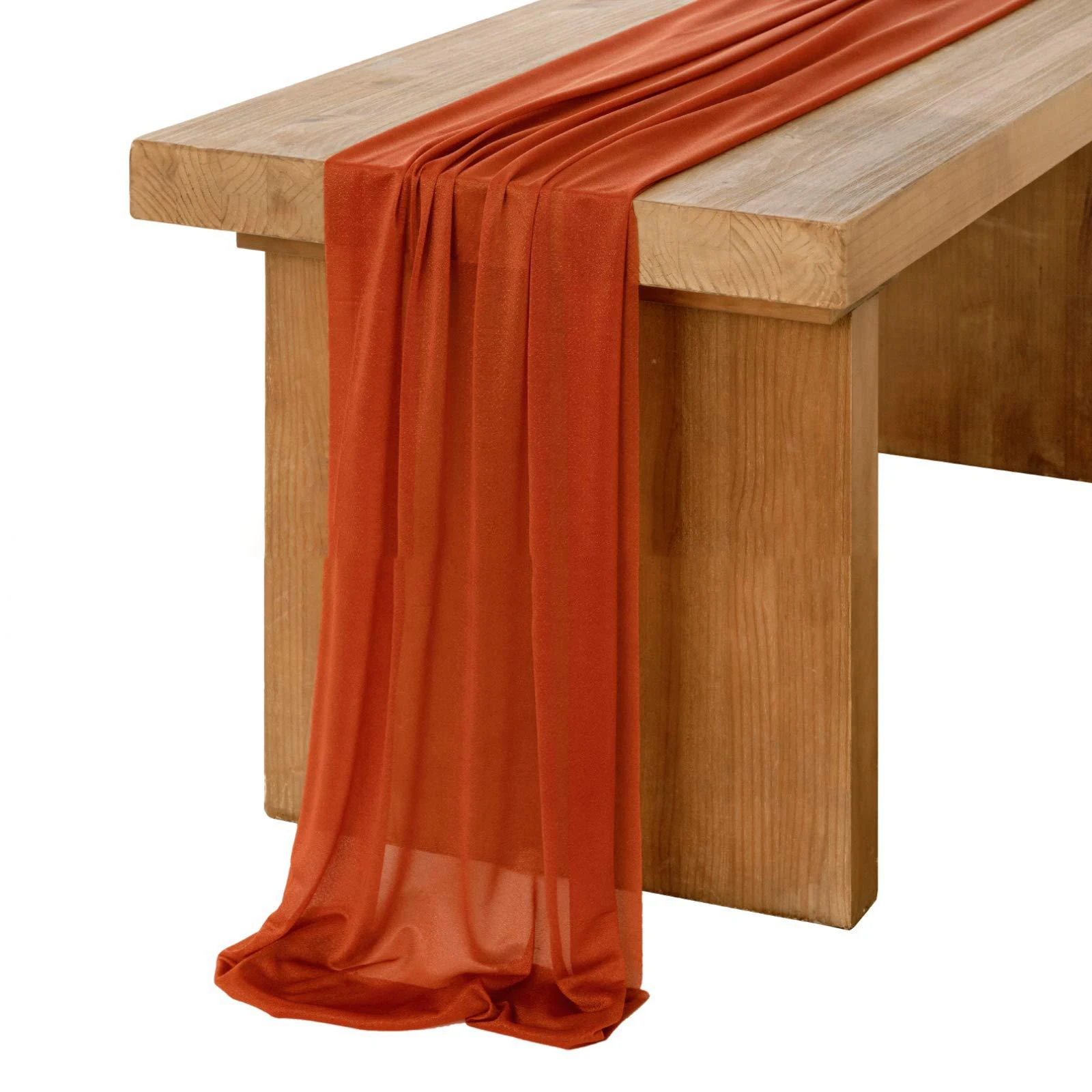 Szyfonowy biały bieżnik na stó – Christmas Table Runner recenzja i cena