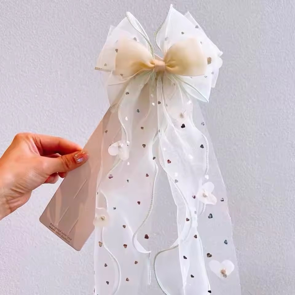 Koreańska spinka do włosów z s – Ribbon Bow Gift recenzja i cena