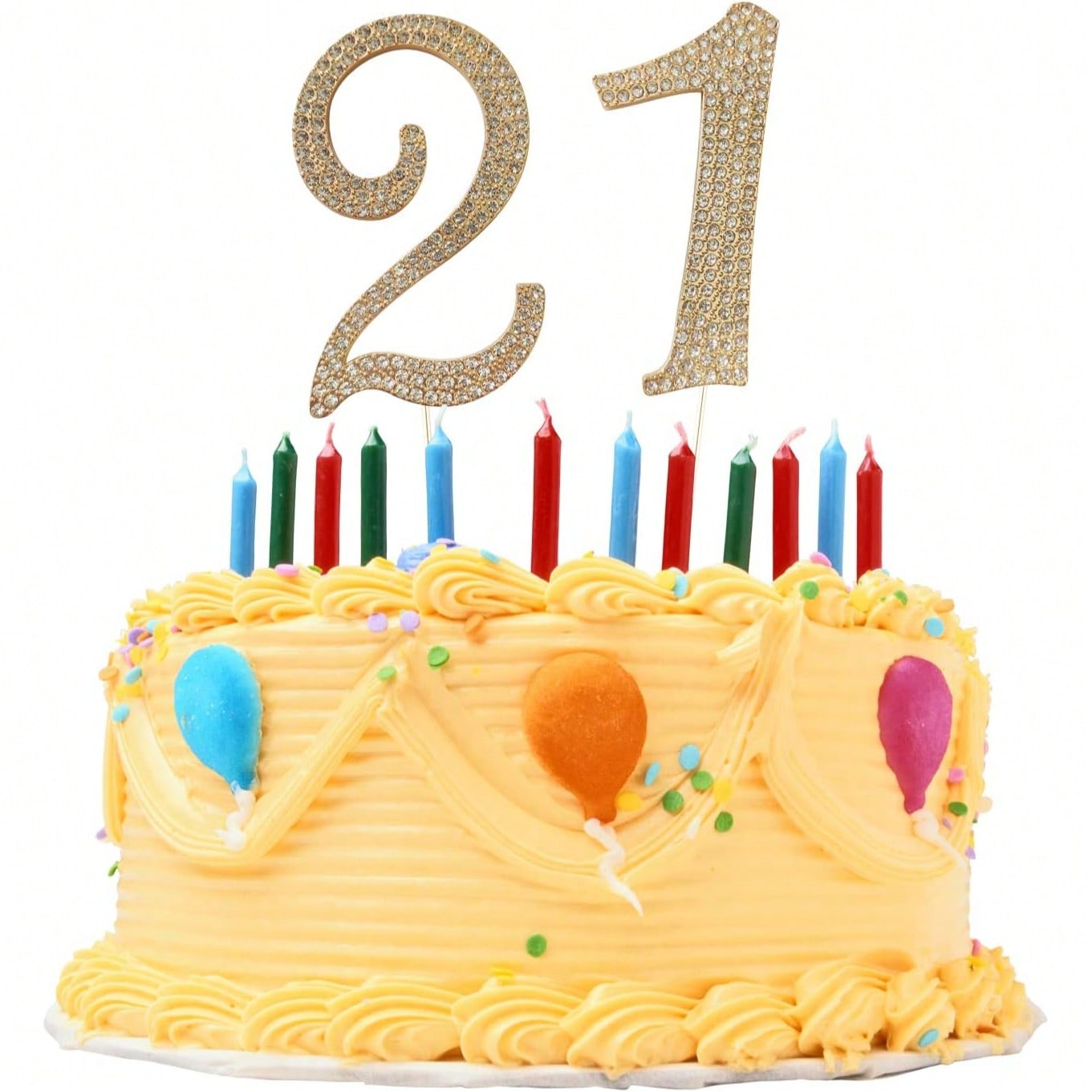 Duży złoty topper na tort z cy – Holiday Candle Set recenzja i cena