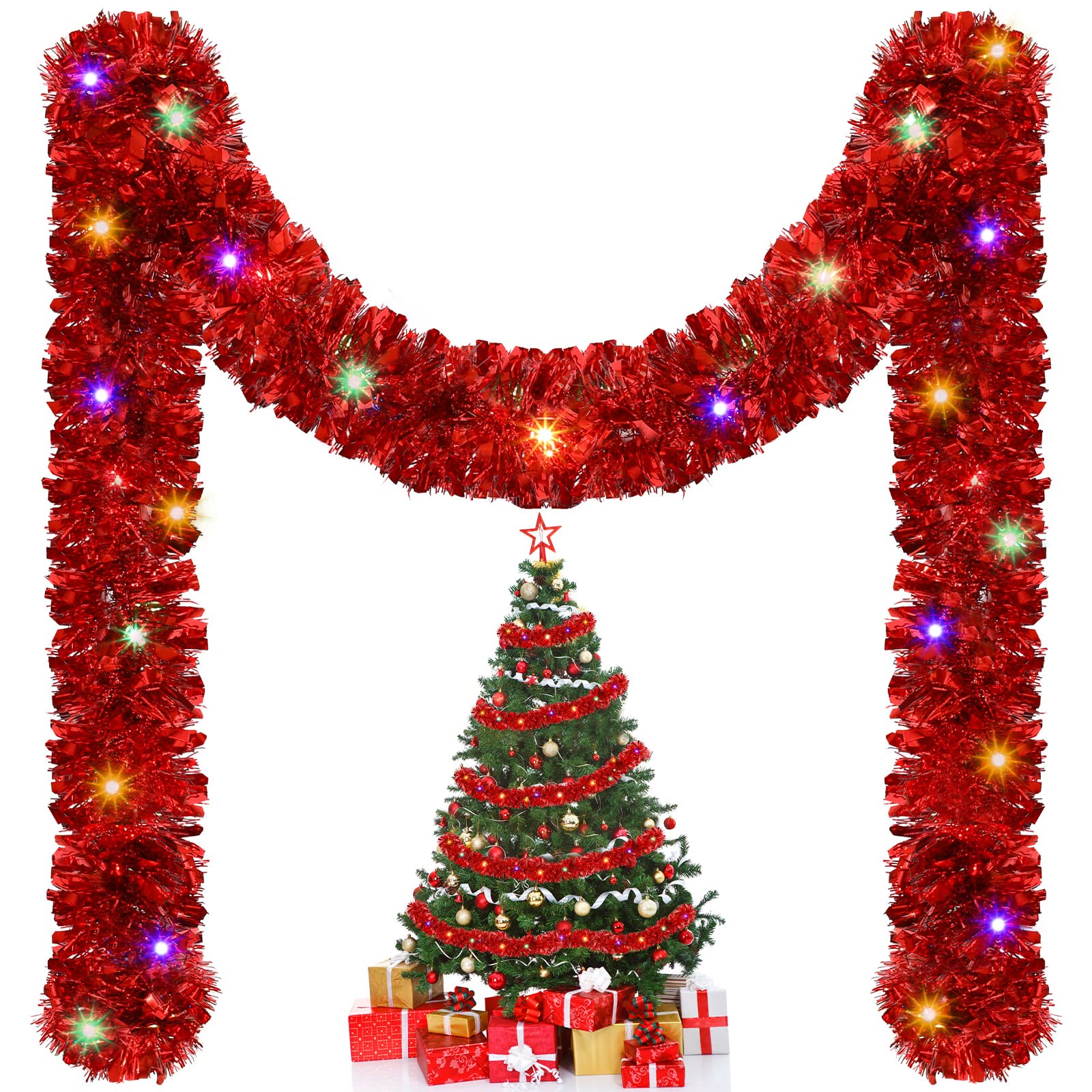 1/3 szt. 5M Świąteczna Girland – Tinsel Garland Decoration recenzja i cena