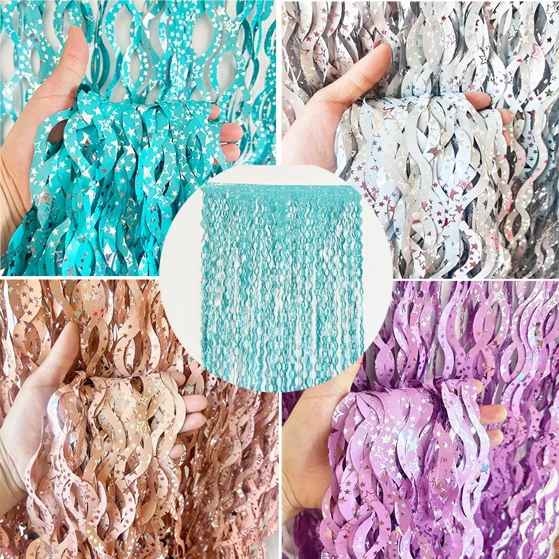 1x2m gwiazda kolorowe świecide – Tinsel Garland Decoration recenzja i cena