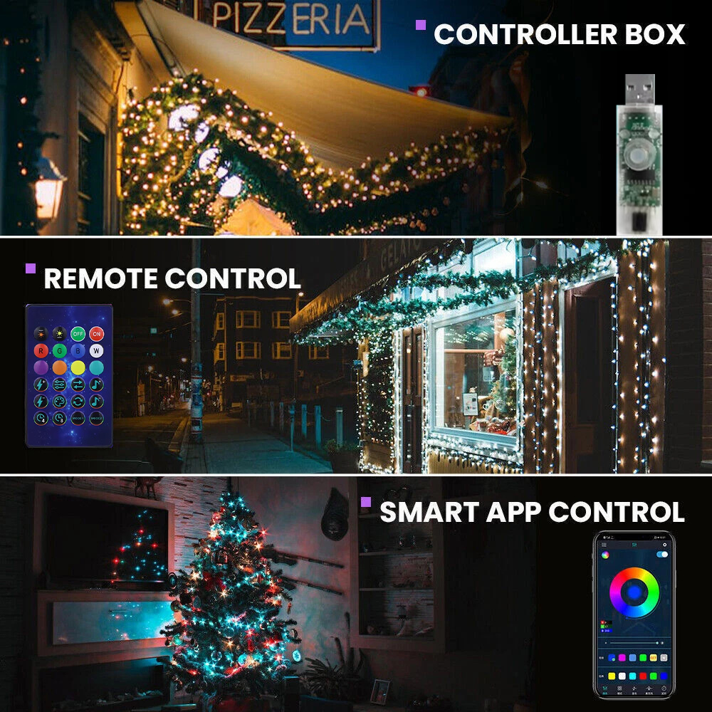 10M RGBIC LED String Bluetooth – Led Fairy String Lights recenzja i cena