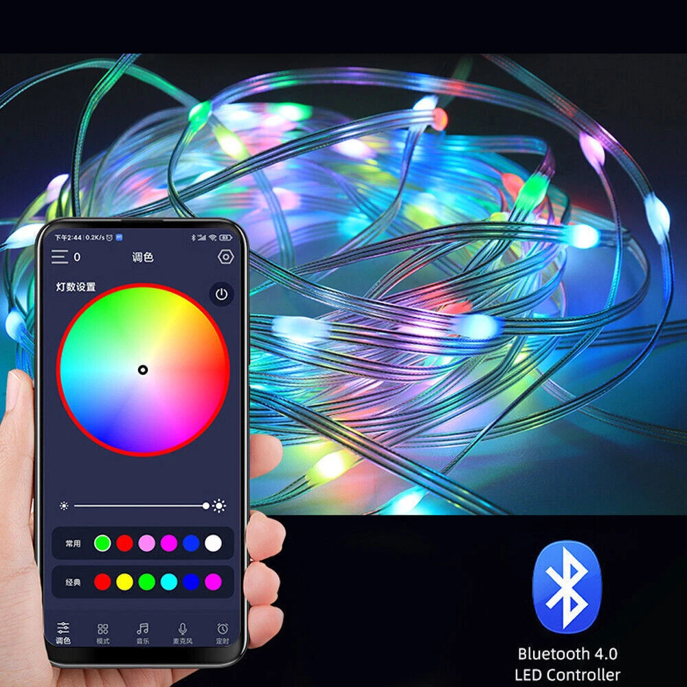 10M RGBIC LED String Bluetooth – Led Fairy String Lights recenzja i cena