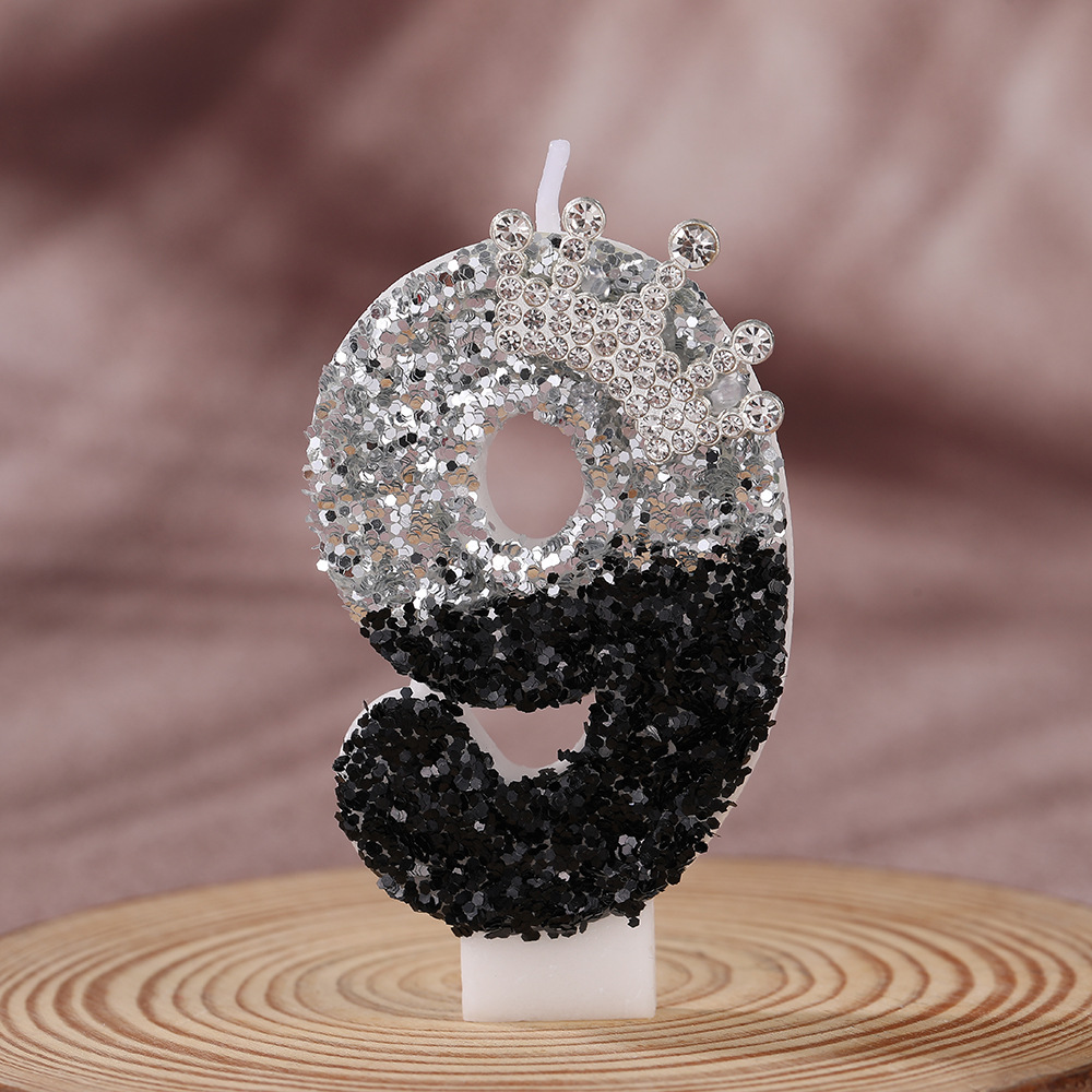 Czarno-srebrna gradientowa kor – Holiday Candle Set recenzja i cena